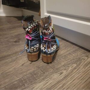 NWOB Colorful Women's Ankle Boots